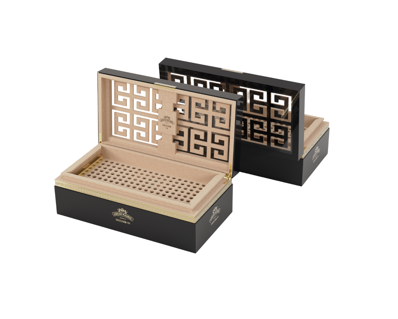 Adrian Magnus Excelsium 100 Humidor Black/Black