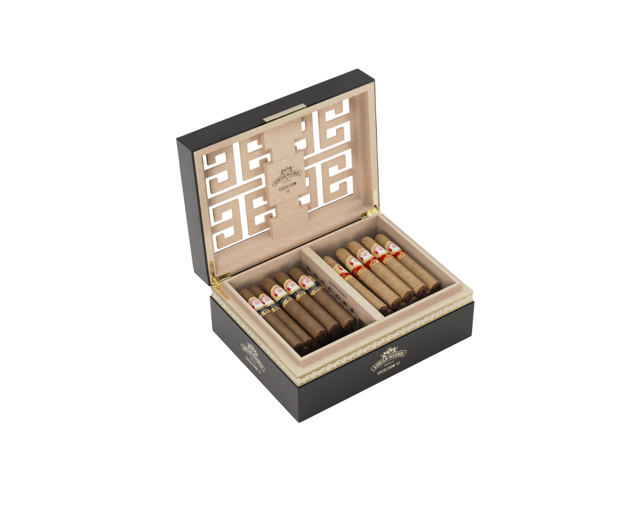 Adrian Magnus Excelsium 50 Humidor Black/Black