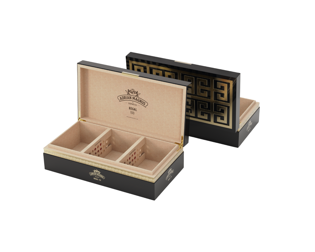 Adrian Magnus Regal 100 Humidor Black/Black