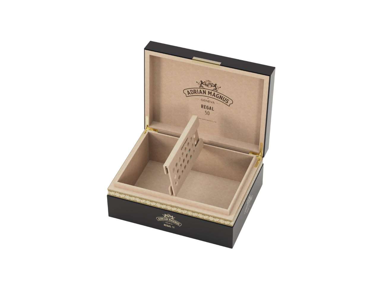 Adrian Magnus Regal 50 Humidor Black/Black